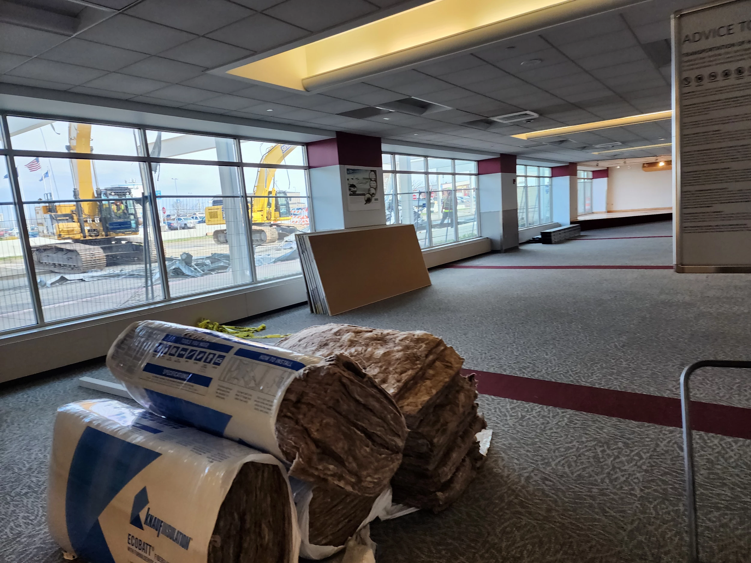 Inside the Greater Binghamton Airport terminal building on April 17, 2024. (Photo: Bob Joseph/WNBF News)