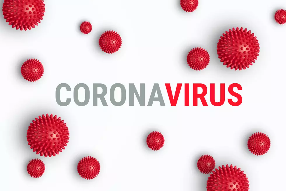 Abstract banner coronavirus strain model from Wuhan, China