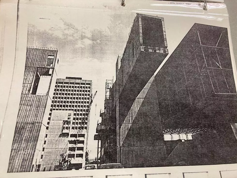 FLASHBACK: The Broome County Veterans Memorial Arena under construction. (Photo: Valley Development/Binghamton Public Library)