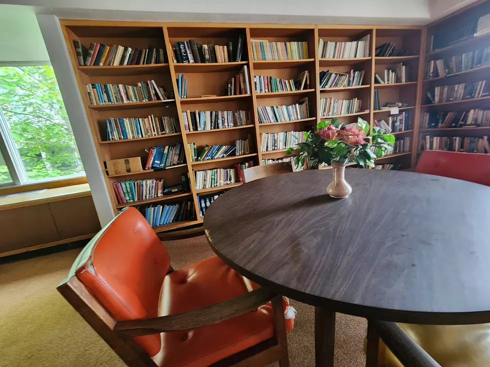 A library area on the first floor of the former First United Methodist Church on May 15, 2025. (Photo: Bob Joseph/WNBF News)